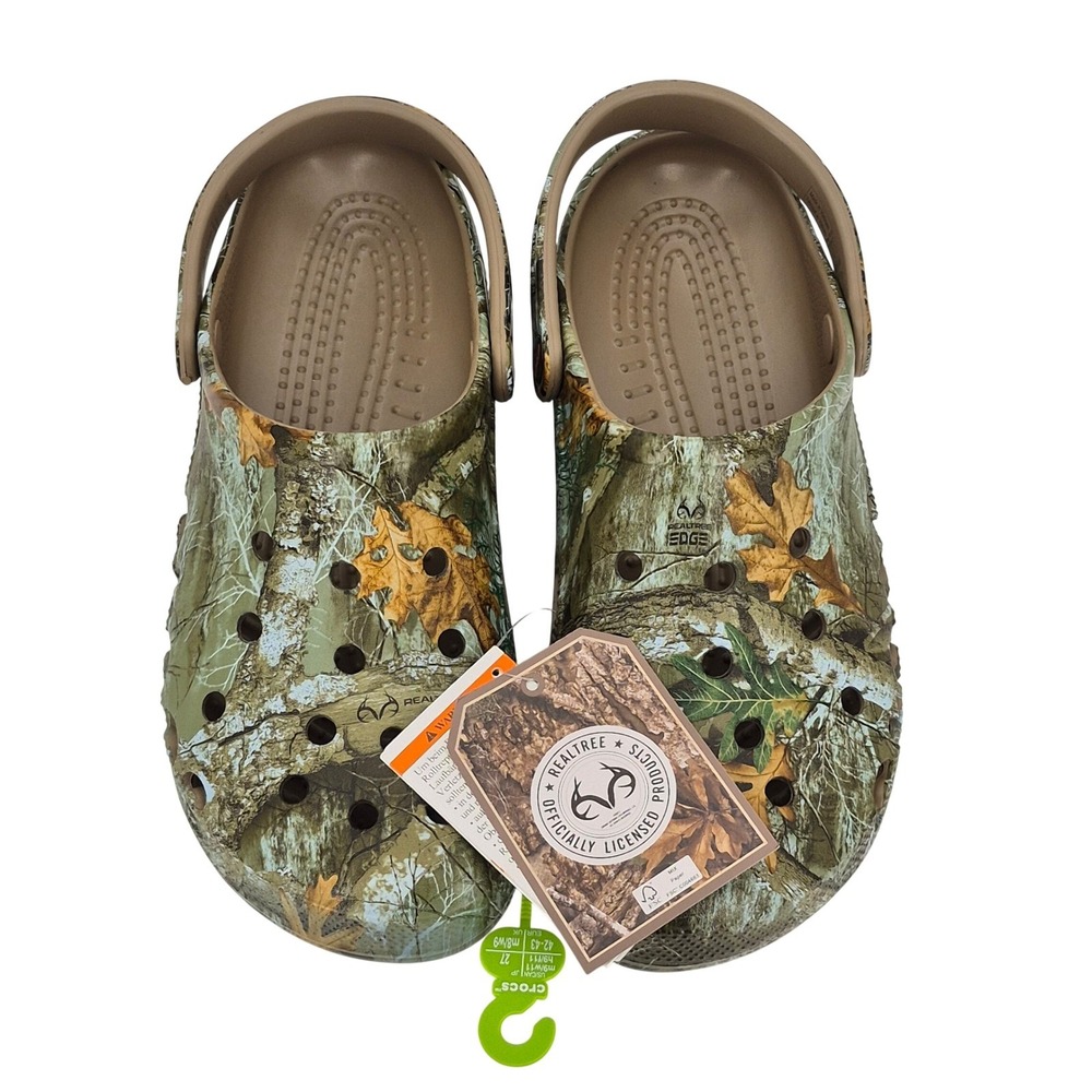 Crocs Baya Realtree Camo Edge Clogs Women's Size 11 Shoes Unisex 210511-90H